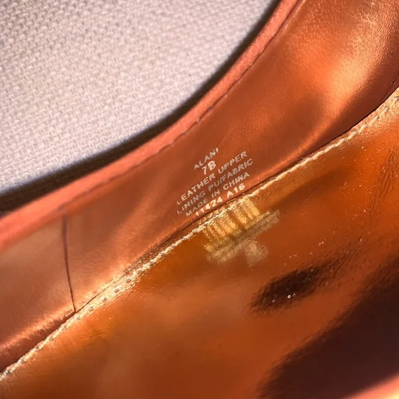 Ralph Lauren Alani Tan Leather Pump Stiletto Heels Pointed Toe - Picture 10 of 16